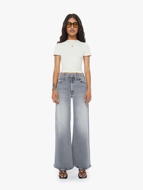 MOTHER the lil hustler roller skimp wide leg fit